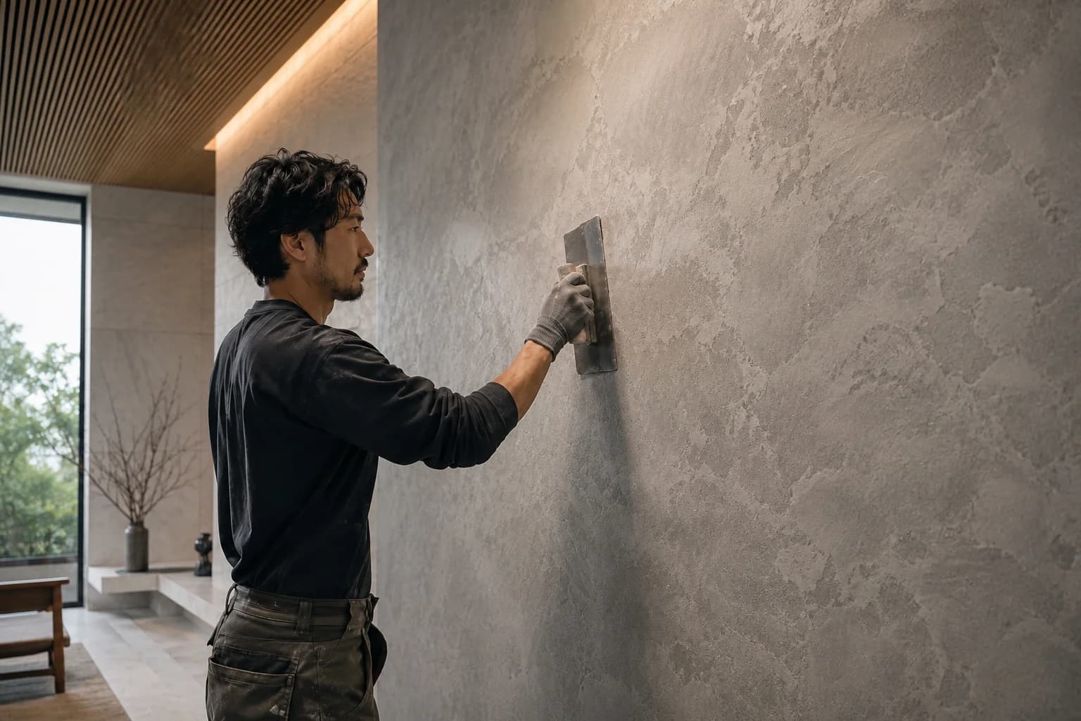 特殊塗装作業の現場
